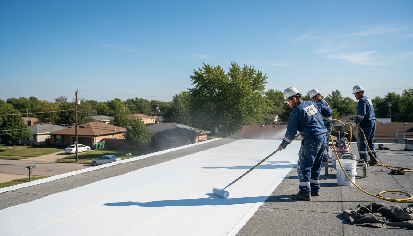 Commercial roof coating in Teachey, NC near me